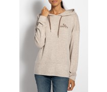 Hoodie beige meliert