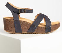 Sandalen navy/braun
