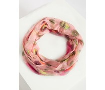 Loopschal rosa/gelb