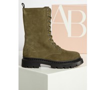 Schnürboots grün/schwarz