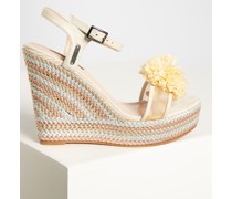 Wedges beige/rosa/hellgrau