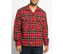 Flanellhemd rot/beige kariert