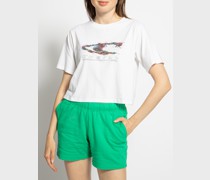 Crop T-Shirt weiß