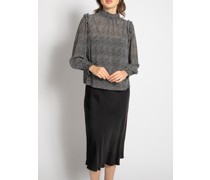 Blusenshirt schwarz/weiß