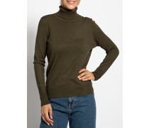 Rollkragenpullover oliv