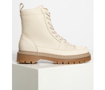 Schnürboots beige