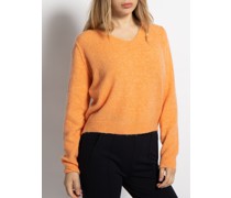 Pullover orange meliert