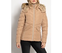 Steppjacke dunkelbeige