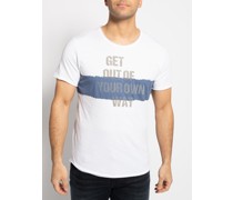 T-Shirt weiß/blau