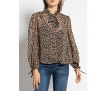 Bluse braun/schwarz