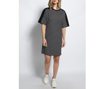 Jerseykleid schwarz/weiß