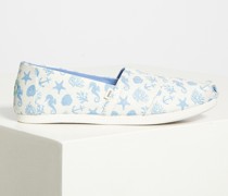 Espadrilles weiß/blau