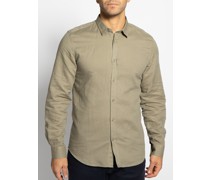 Hemd Slim Fit oliv