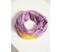 Loopschal lila/gelb