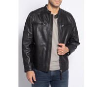 Lederjacke schwarz