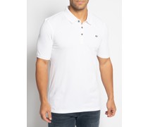 Kurzarm Poloshirt weiß