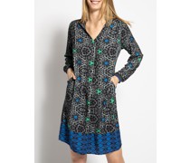 Kleid grau/grün/blau