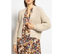 Strickjacke beige