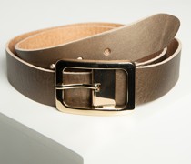 Ledergürtel goldbraun