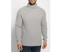 Rollkragenpullover grau meliert