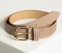 Ledergürtel taupe