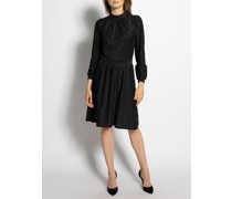 Jerseykleid schwarz/silber