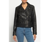 Lederjacke schwarz