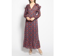 Kleid rot/navy/weiß