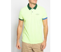 Kurzarm Poloshirt neongrün