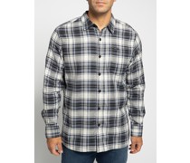 Hemd schwarz/weiß/blau