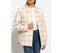 Jacke beige kariert