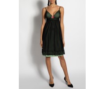 Kleid schwarz/grün