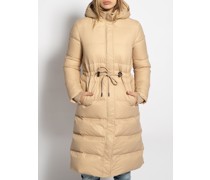 Daunenmantel beige