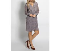 Kleid braun/blau