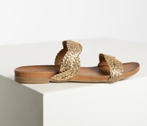 Pantoletten gold