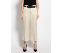 Hose beige/schwarz