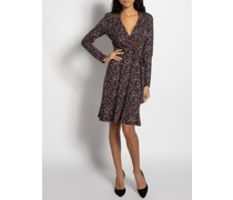 Jerseykleid schwarz/multi