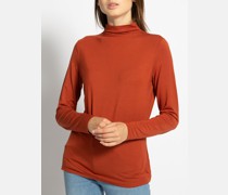 Langarm Longsleeve cognac