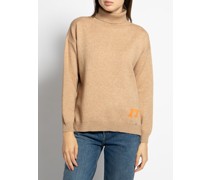 Rollkragenpullover beige
