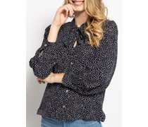 Bluse navy/weiß