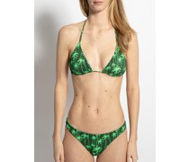 Wende-Bikini oliv/neongrün