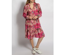 Kleid pink/beige
