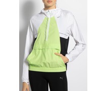 Overshirt weiß/grün/schwarz