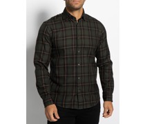 Hemd Slim Fit khaki kariert