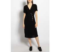 Wickelkleid schwarz