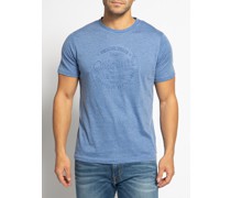T-Shirt blau meliert