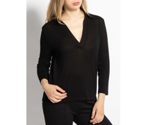 Strickshirt schwarz