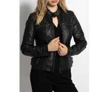 Lederjacke schwarz