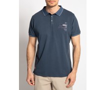 Kurzarm Poloshirt dunkelblau