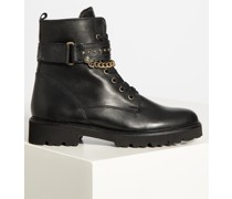 Schnürboots schwarz